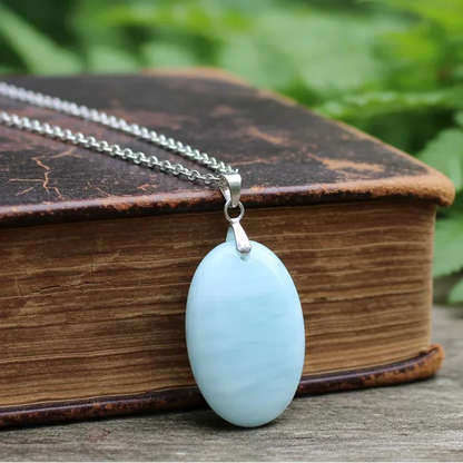 Pendentif en Aragonite bleue (PE2072)