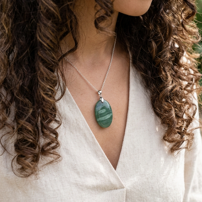 Pendentif en Larsonite (Jaspe) (PE2055)
