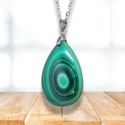 Pendentif en Malachite (PE2080)