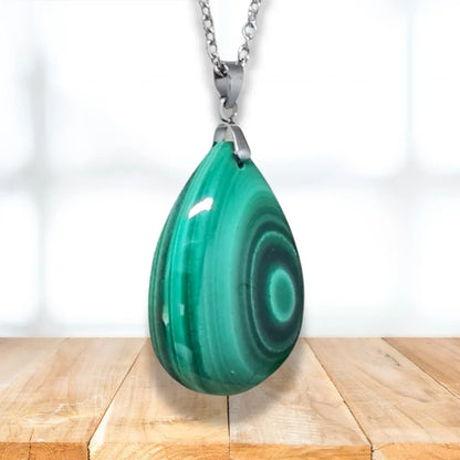 Pendentif en Malachite (PE2080)