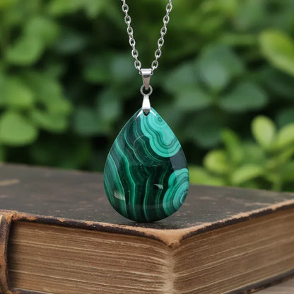 Pendentif en Malachite (PE2081)