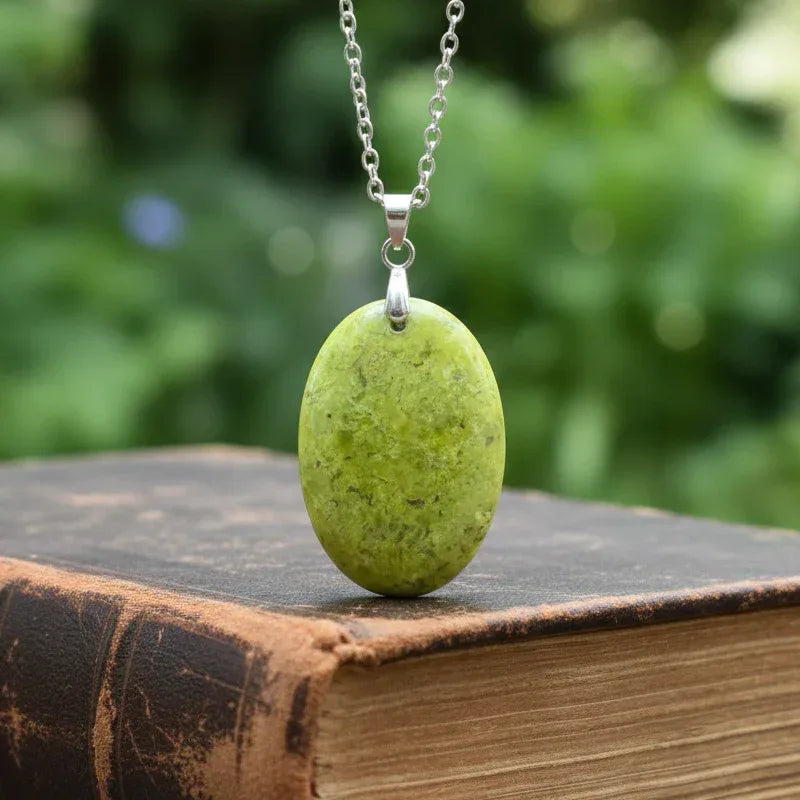 Pendentif en Opale verte (PE2059)