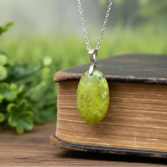 Pendentif en Opale verte (PE2057)