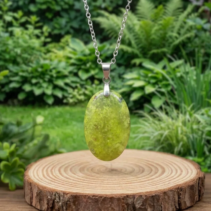 Pendentif en Opale verte (PE2057)