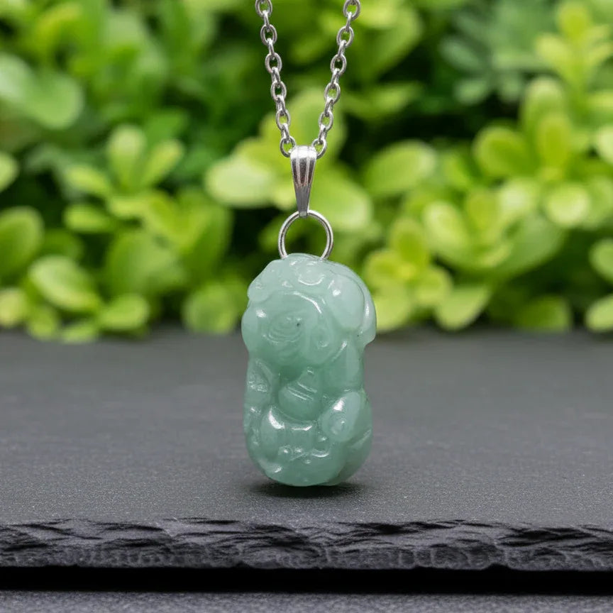 Pendentif PiXiu en Aventurine verte (PE2102) - ENAE Minéraux