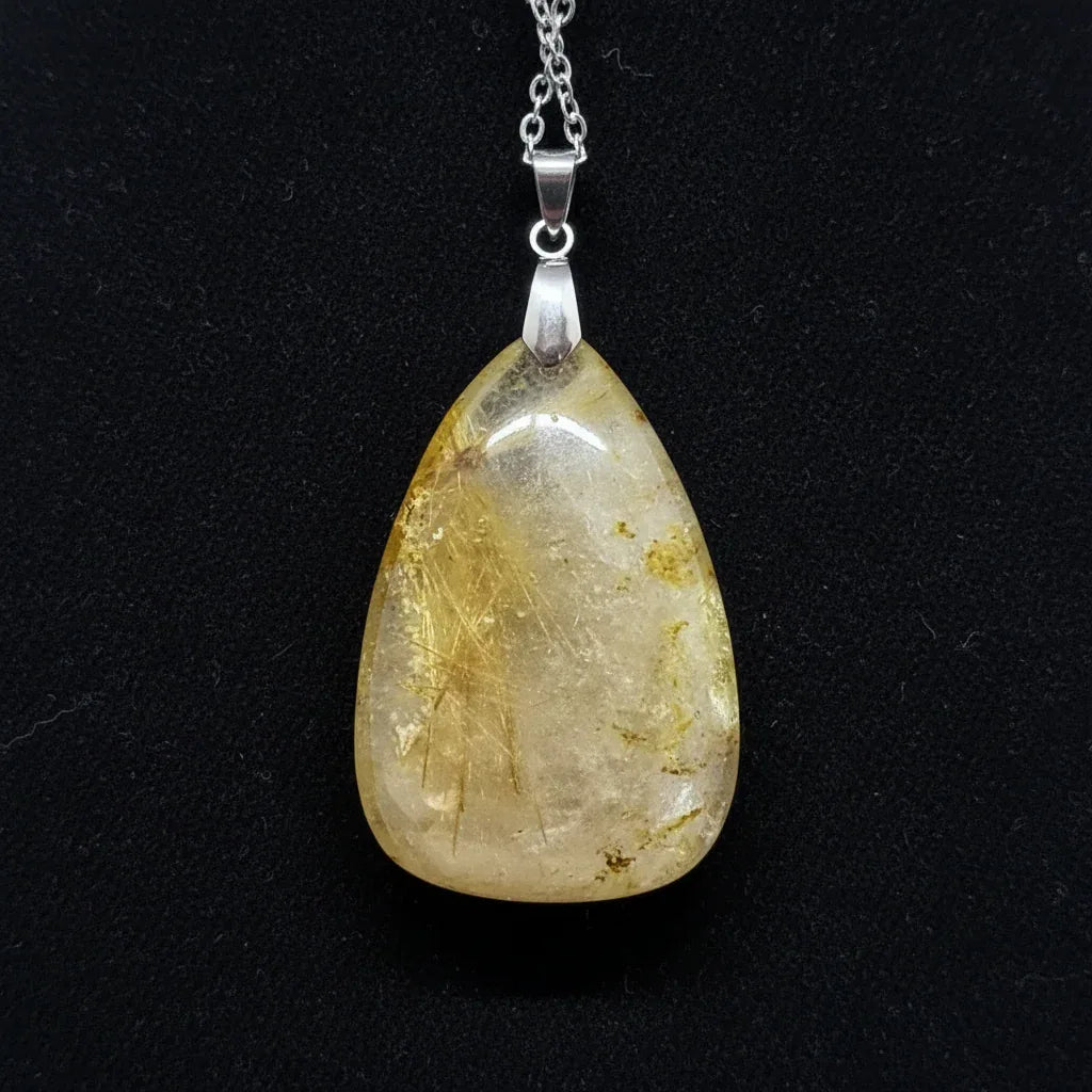 Pendentif en Quartz Rutile (PE1526)