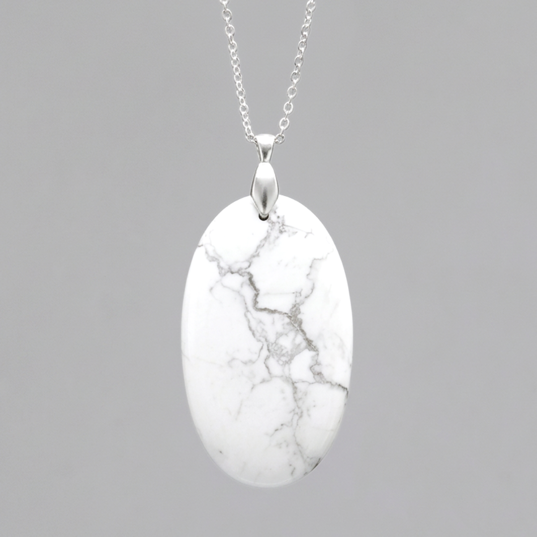 Pendentif en Howlite (PE781)