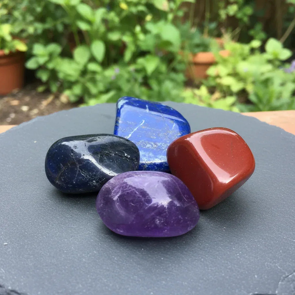 Kit de 4 pierres polies pour débuter en lithothérapie