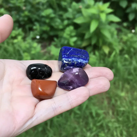 Kit de 4 pierres polies pour débuter en lithothérapie