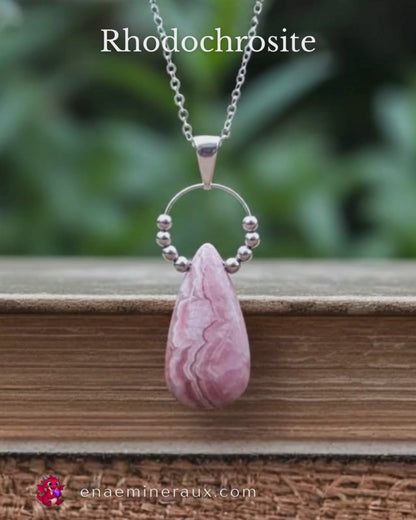 Pendentif en Rhodochrosite (PEL21-31)
